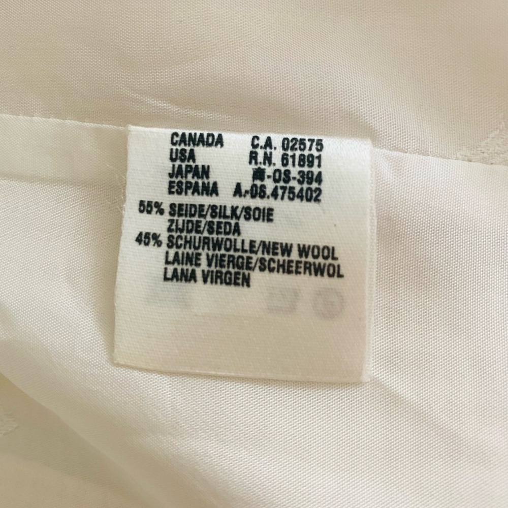 Escada Silk Blend Single Breasted Blazer Women Sz EU 36 US S Cream Old Money - Picture 11 of 13